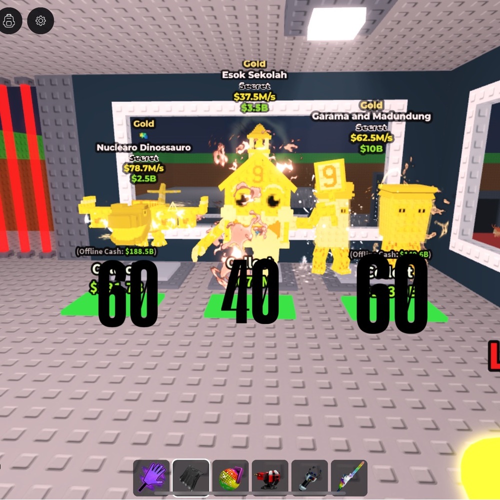 Colorful Virtual Characters Display
